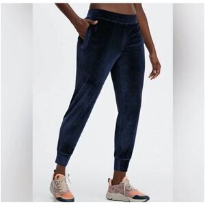 Fabletics Navy Daria Velour Jogger Pants Women’s XL NEW